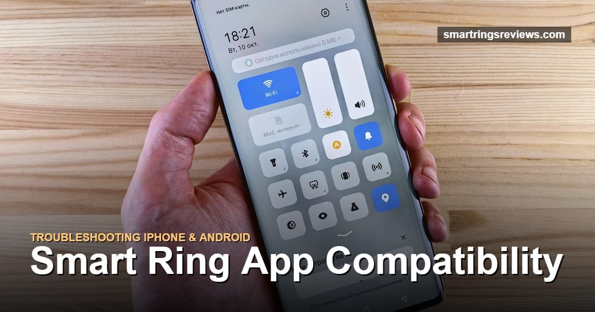 Smart Ring App Compatibility cover image - smartphone with Bluetooth controls