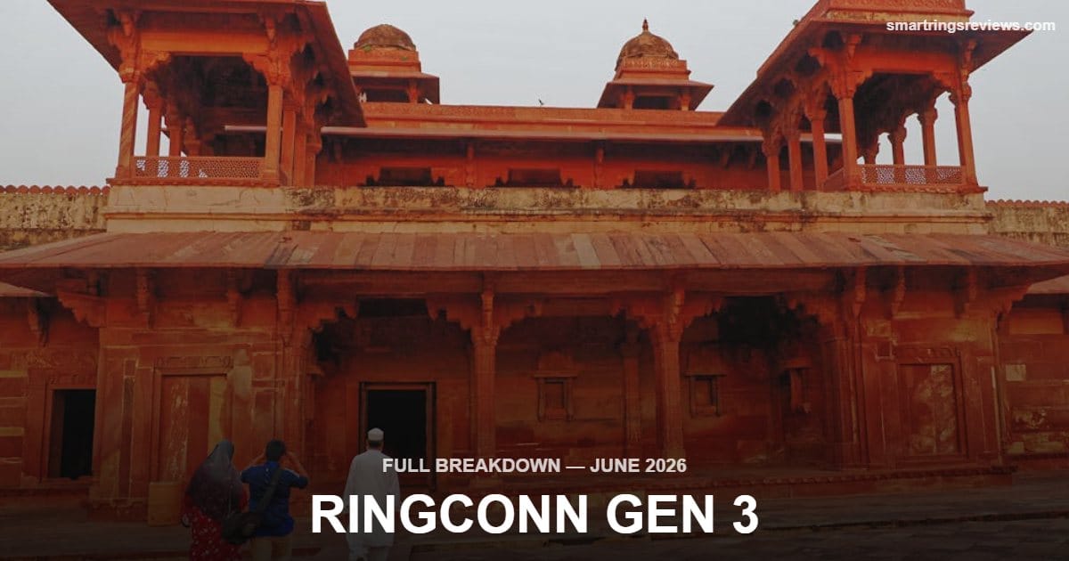 RingConn Gen 3 smart ring with phone and smartwatch